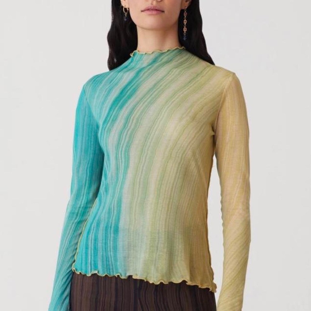 Rare Paloma Wool Sheer Printed Long Sleeve